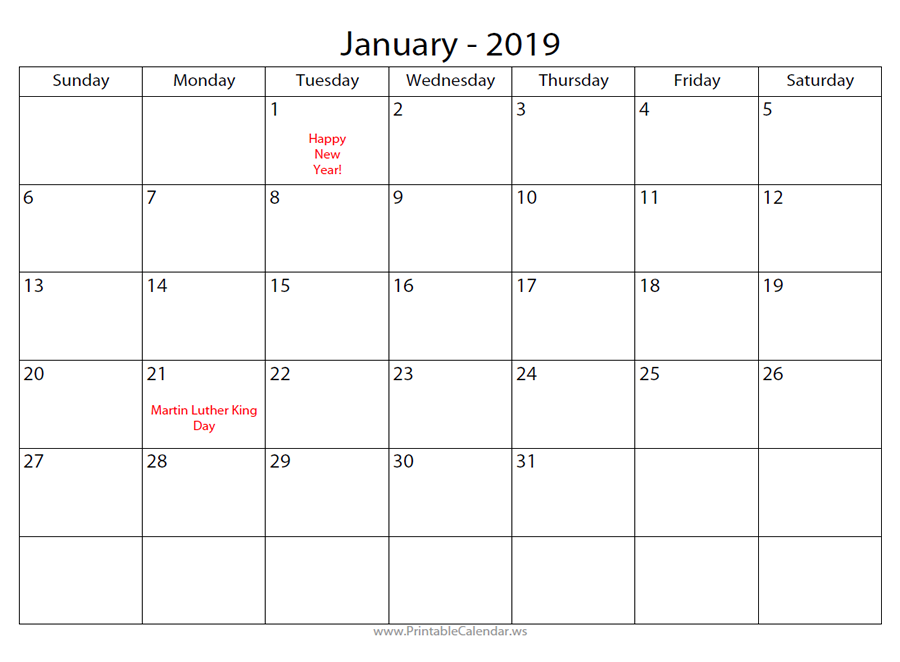 Printable Blank Calendar - Free Printable Calendar Maker